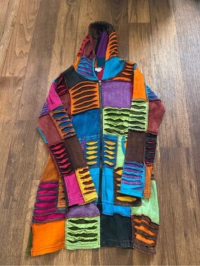 Vintage patchwork rare sweater unique colorful funky